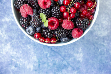 Freshly berry fruits