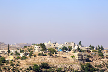 Buildings in palestinian village Rabud