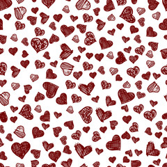 Seamless pattern with love for you.
