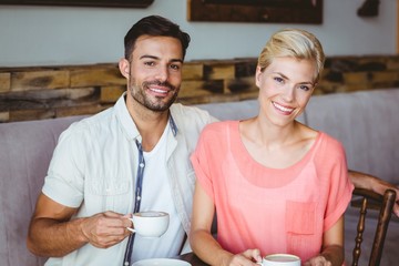  Couple taking a cup of coffee