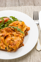Beef lasagna