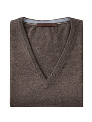 mens sweater isolated on white. with a clipping path