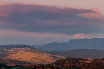 Fototapeta premium Hills at dusk