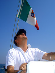 Timoniere Barca a Vela
