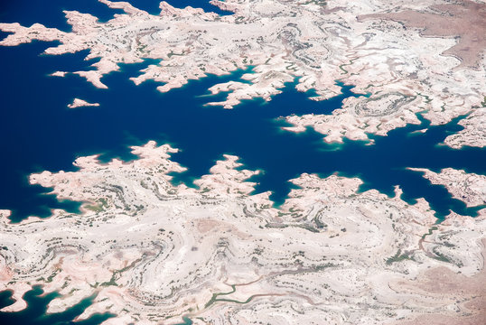 Colorado River And Lake Mead Aerial View