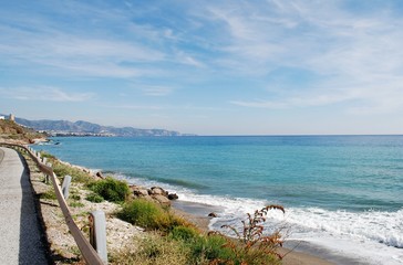 Fototapeta na wymiar Playa de Málaga