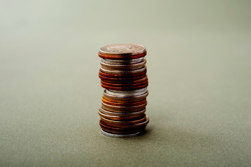 重なっているお金