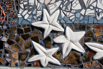 Mosaic Tiles Closeup Background