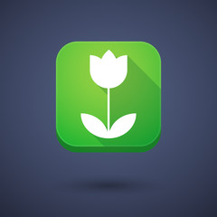 App button with a tulip