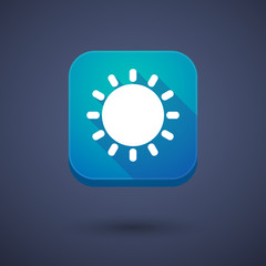 App button with a sun