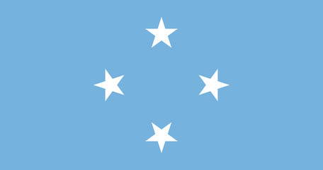 The flag of the Federated States of Micronesia