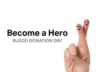 Composite image of blood donation