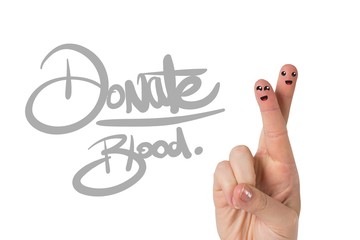 Composite image of blood donation
