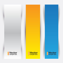 Vector vertical banners
