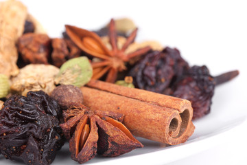 Spices for preparation mulled wine
