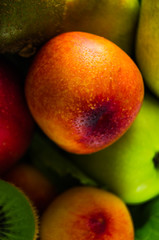 Fruits on a white background