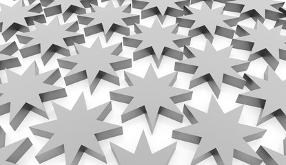 Silver abstract stars background