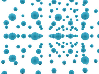  Blue abstract spheres background