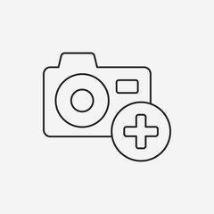 camera line icon