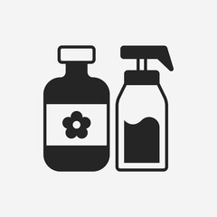 cosmetic bottles icon