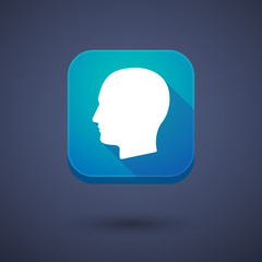 App button with a male head