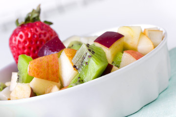 Fruit salad in  plate