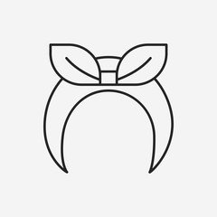 headband line icon
