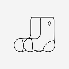 shoes line icon