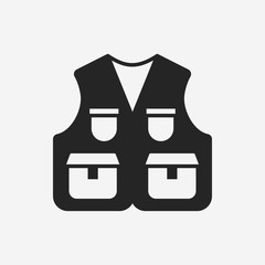 Fisherman vest icon
