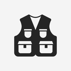 Fisherman vest icon