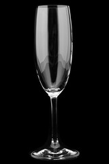 Empty wine glass