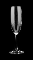 Empty wine glass