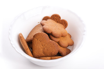 Heart-shaped cookies