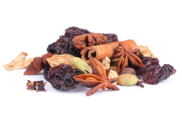 Ingredients for preparation mulled wine
