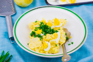 potato salad with eggs