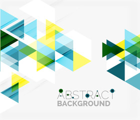 Abstract geometric background. Modern overlapping triangles