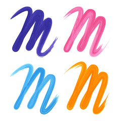 Letters M branding corporate logo