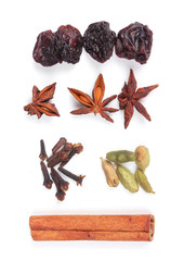 Set of Ingredients for preparation mulled wine