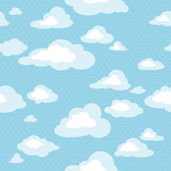 seamless pattern with clouds