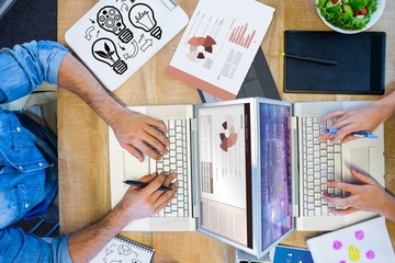 Composite image of idea and innovation graphic