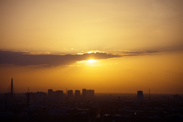 Sunset urban