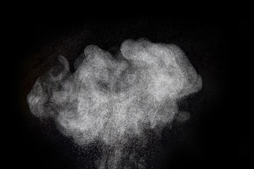 Abstract design of powder cloud