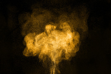 Abstract design of powder cloud