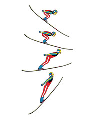 Ski Jumping Animation Sprite