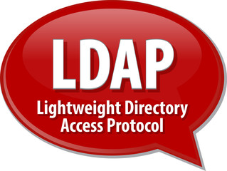 LDAP acronym definition speech bubble illustration