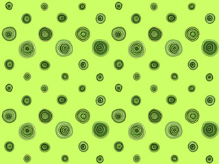 Seamless abstract green pattern with circular lines. Vector illustration