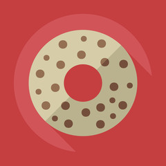 Flat modern design with shadow icons donut