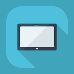 Flat modern design with shadow communicator, tablet
