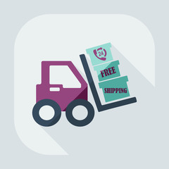 Flat modern design with shadow icons loader