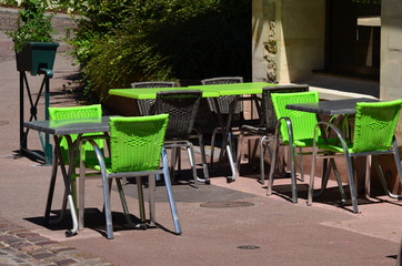 Terrasse de restaurant.